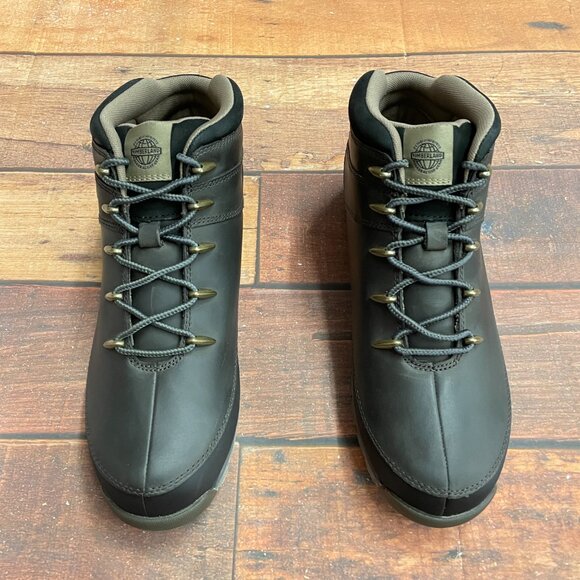 Timberland Men's Euro Sprint Gray Full Grain Leather Hiking Boots - Picture 3 of 6